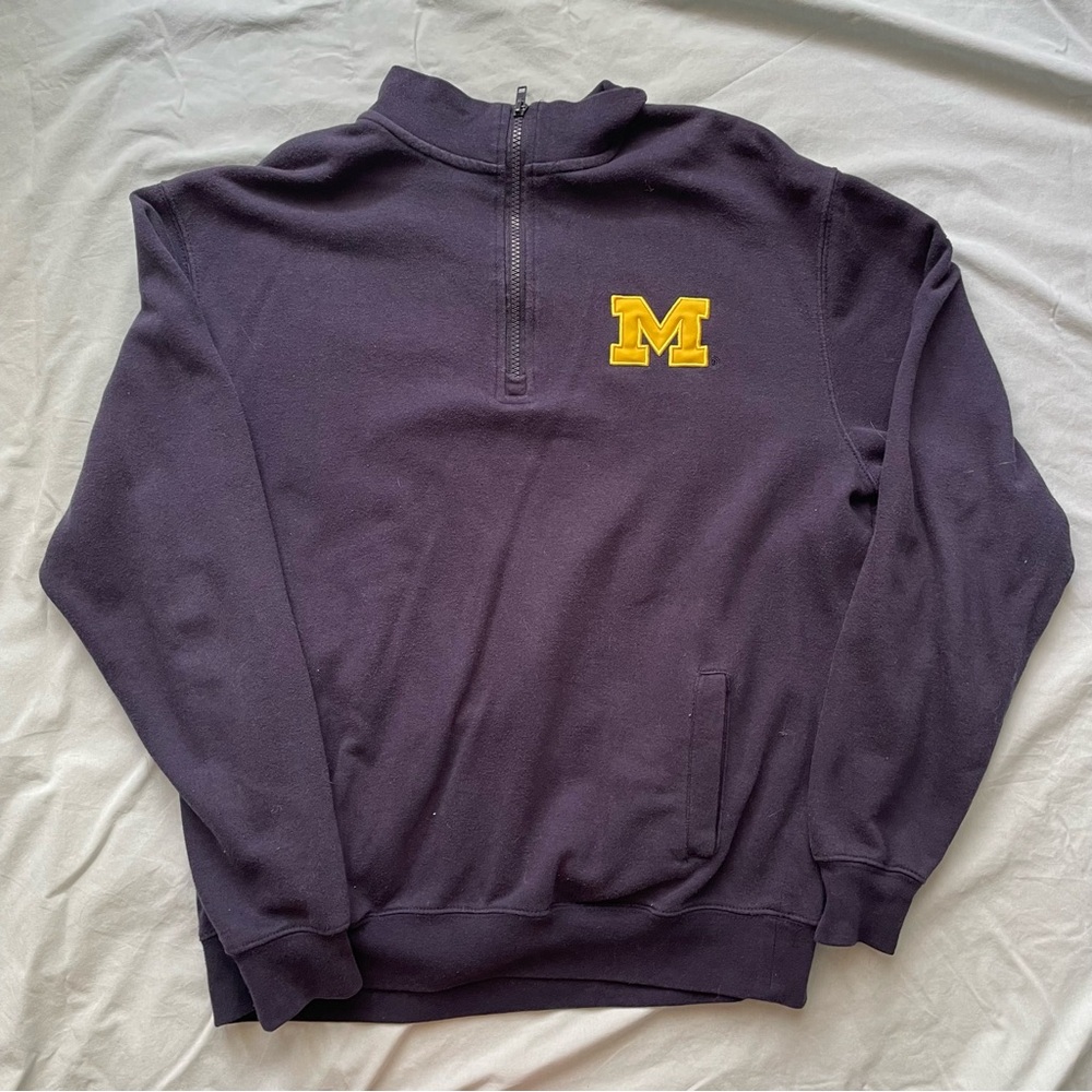 Michigan University half-zip sweatshirt